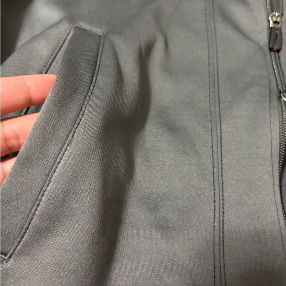 Men’s PING Full Zip Charcoal Fleece Jacket with Double Zipper. Black Embroidery - Picture 9 of 15